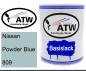 Preview: Nissan, Powder Blue, 809: 1L Lackdose, von ATW Autoteile West.